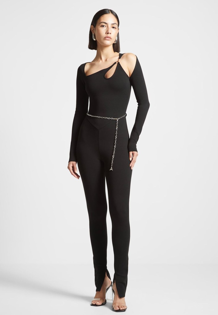 Maniere De Voir Eiffel Chain Detail Jumpsuit | Jumpsuits & Playsuits