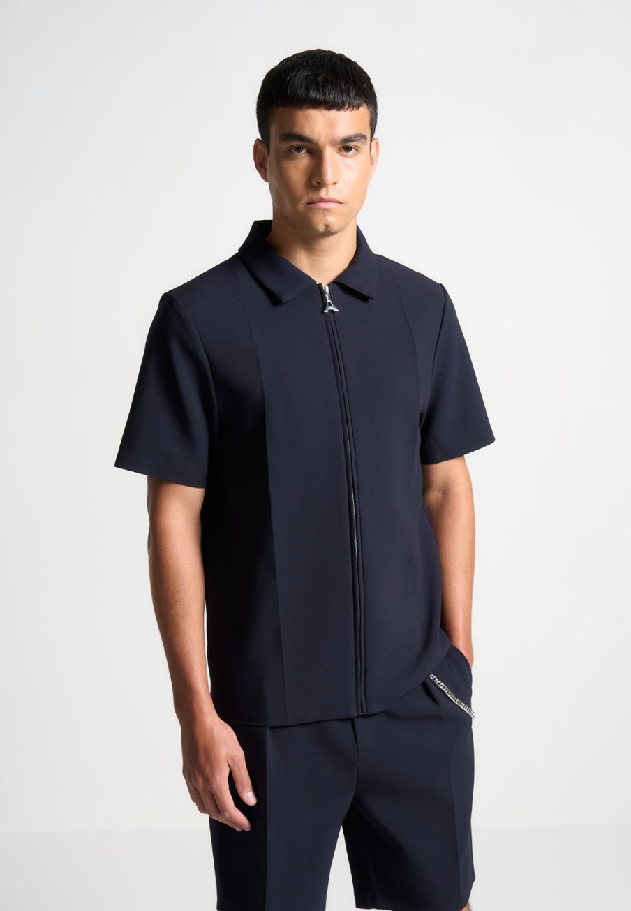 Maniere De Voir Tailored Shirt With Crease | Short Sets