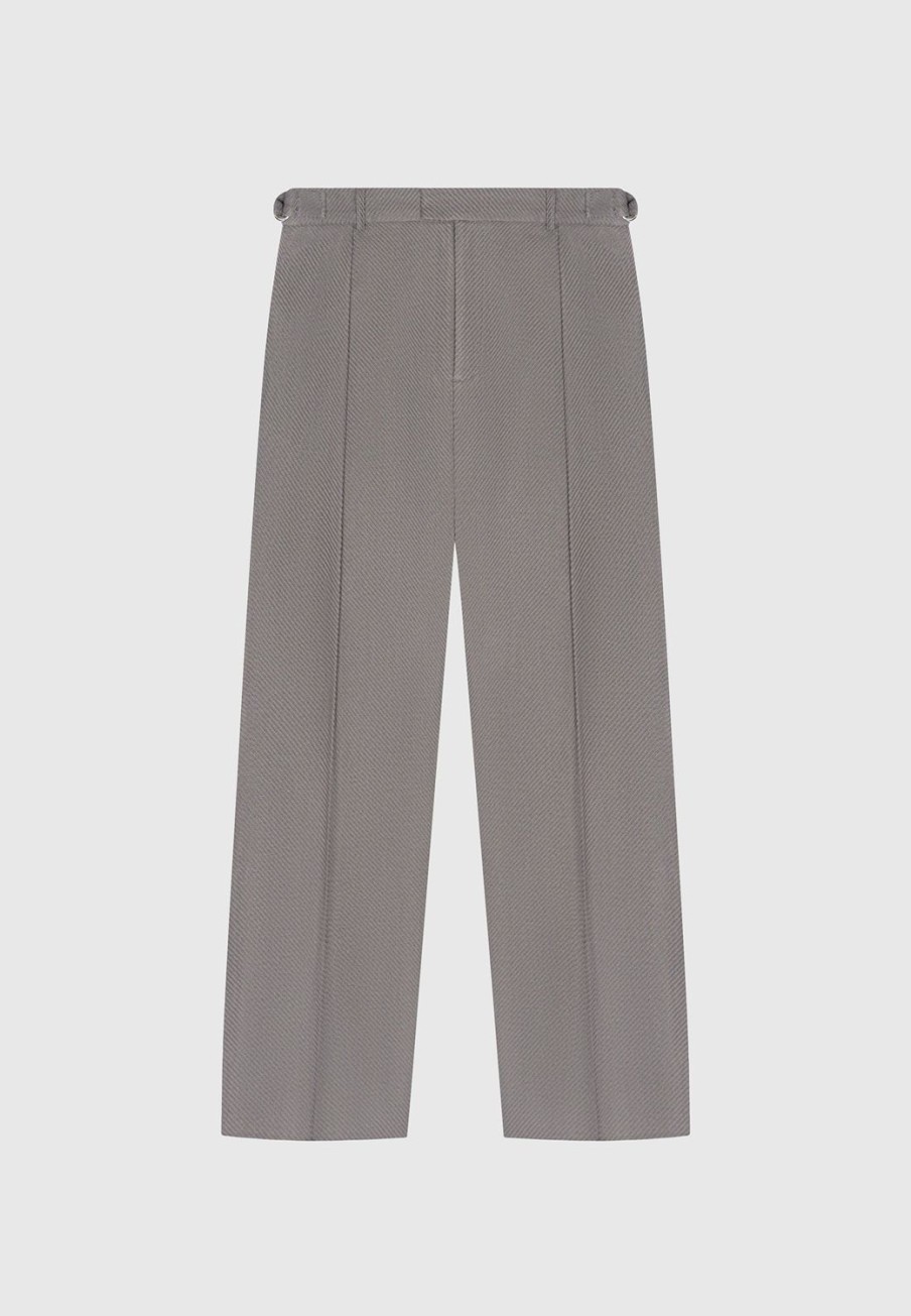 Maniere De Voir Twill Regular Trousers With Pleat | Modern Tailoring