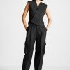 Maniere De Voir Tailored Pleated Cargo Trousers | Trousers