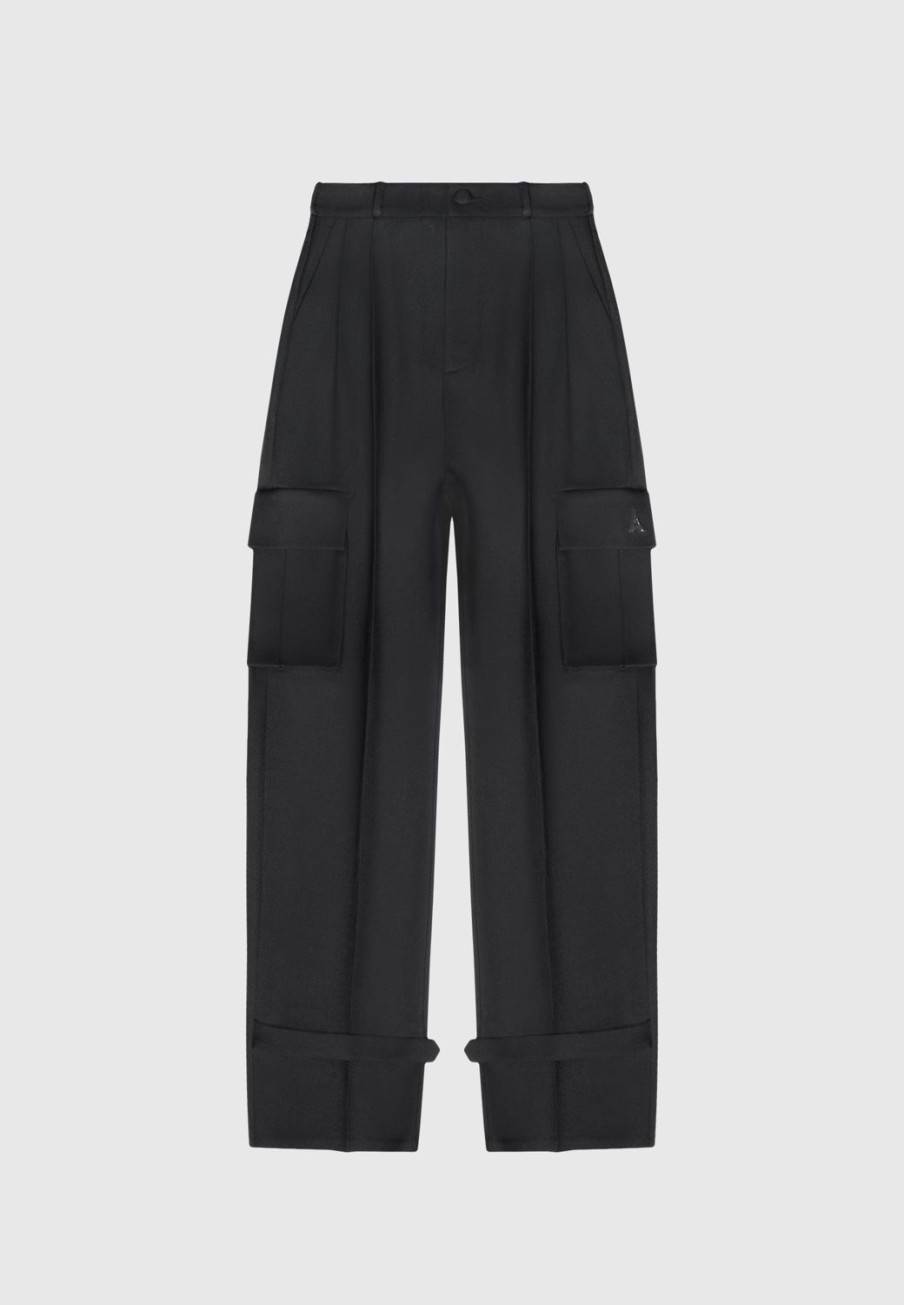 Maniere De Voir Tailored Pleated Cargo Trousers | Trousers