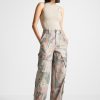 Maniere De Voir High Waisted Renaissance Camo Cargo Pants | Cargo Pants & Joggers