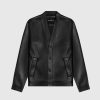 Maniere De Voir Leather Cardigan | Jackets