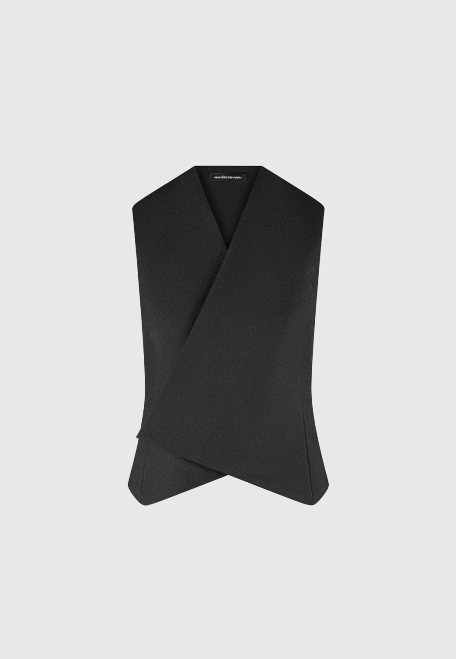 Maniere De Voir Tailored Wrap Waistcoat | Matching Sets