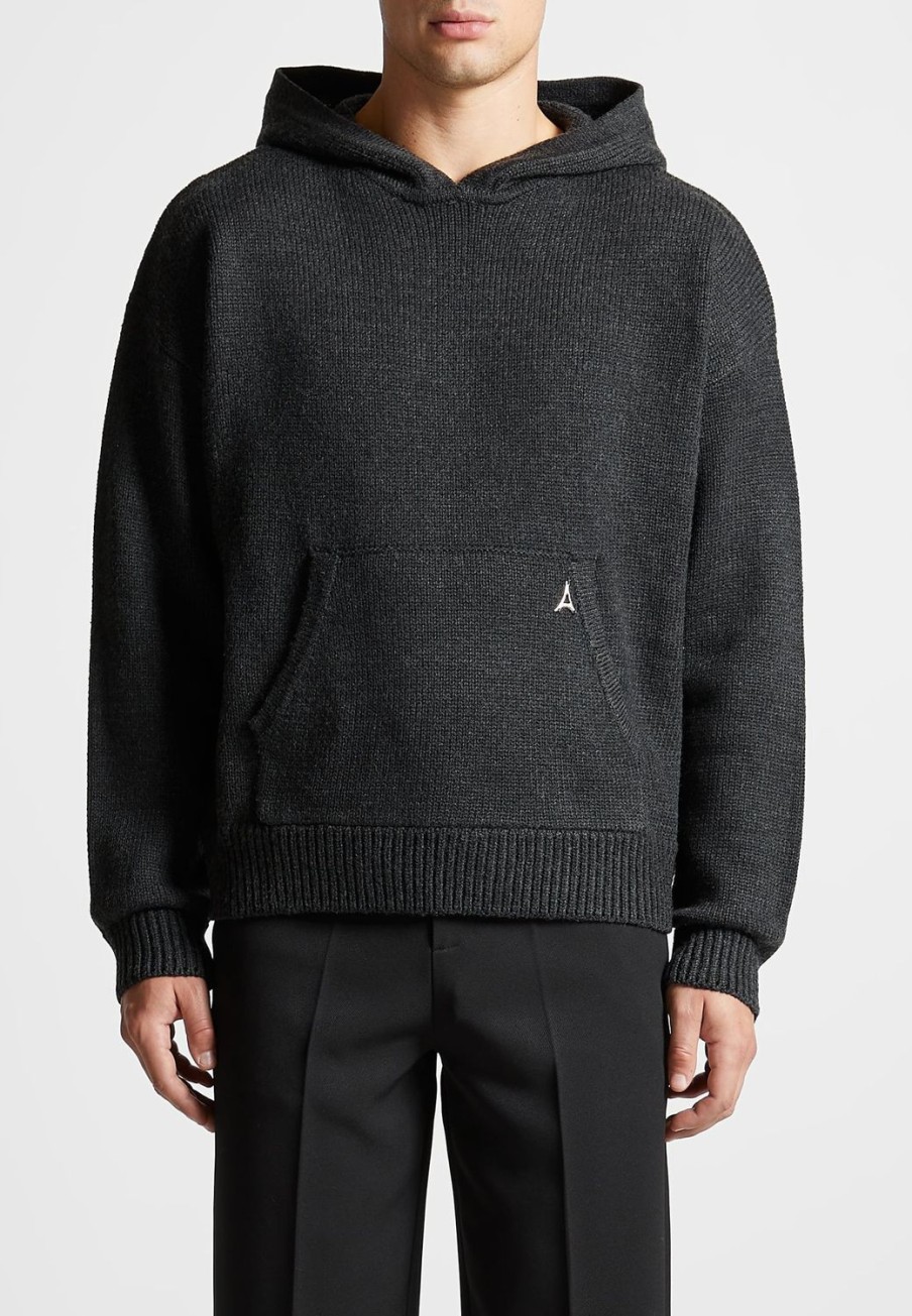 Maniere De Voir Knitted Hoodie Marl | Knitwear