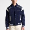 Maniere De Voir Raglan Corduroy Eiffel Varsity Jacket | Jackets