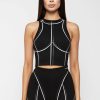 Maniere De Voir Sketch Racer Crop Top | Matching Sets