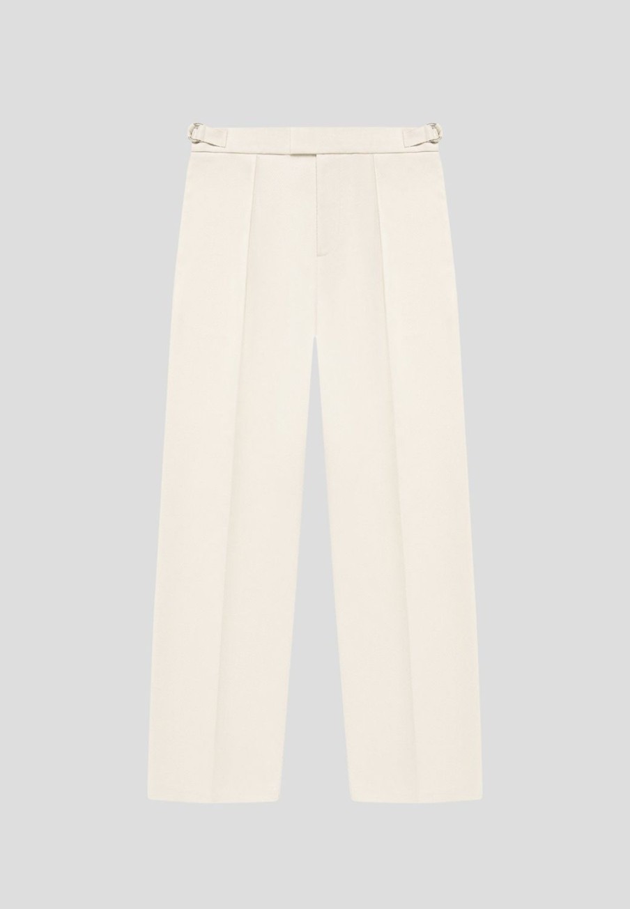 Maniere De Voir Textured Tailored Trousers | Modern Tailoring