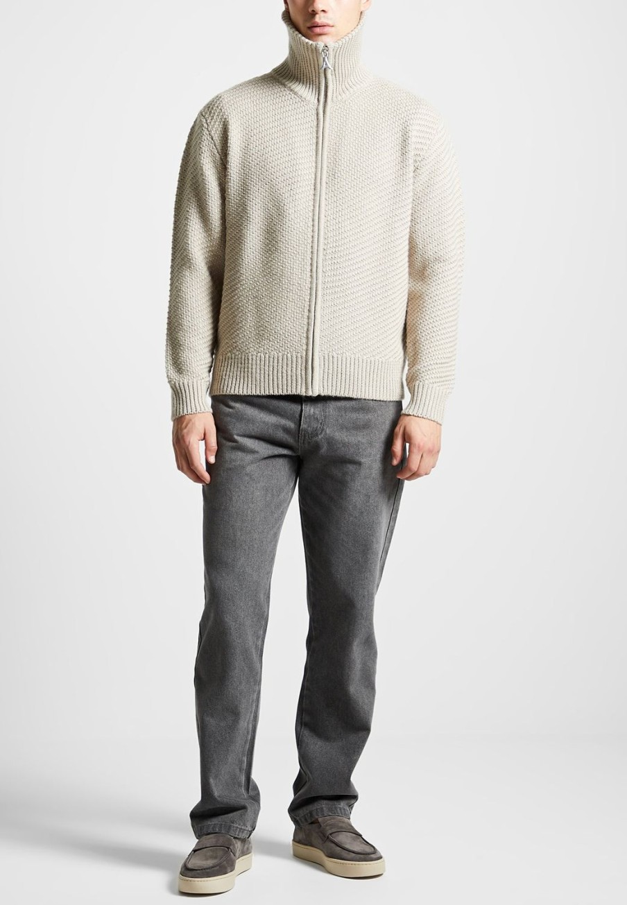 Maniere De Voir Diagonal Knit Cardigan | Knitwear