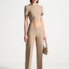 Maniere De Voir Curved Waist Tailored Trousers | Trousers