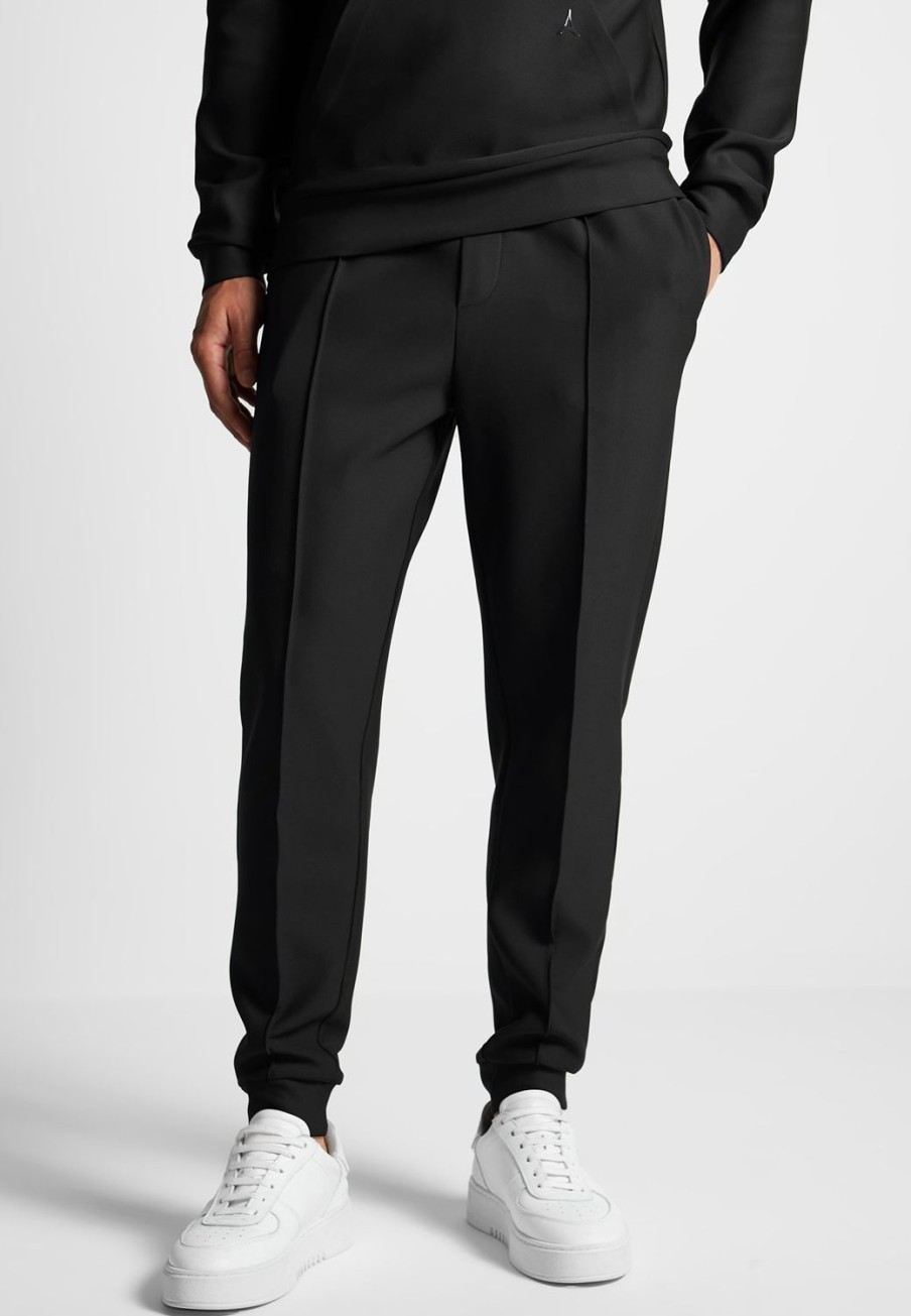 Maniere De Voir Eternel Neoprene Tapered Fit Pintuck Joggers | Casual Co-Ords