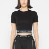 Maniere De Voir Mdv Banded Crop T Shirt | Matching Sets