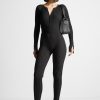 Maniere De Voir Knitted Two Tone Jumpsuit With Belt | Jumpsuits & Playsuits