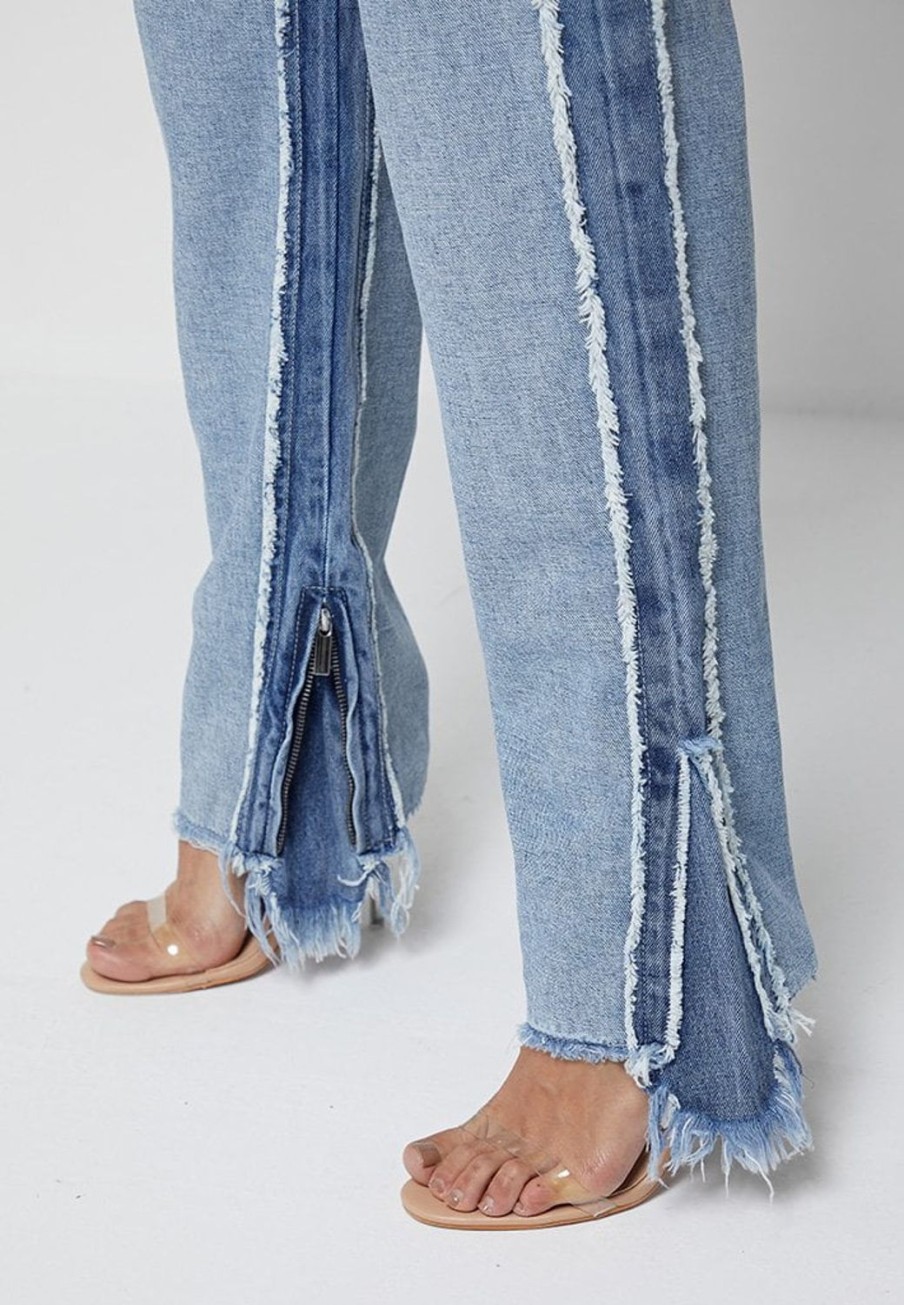 Maniere De Voir Distressed Mom Jeans | Jeans