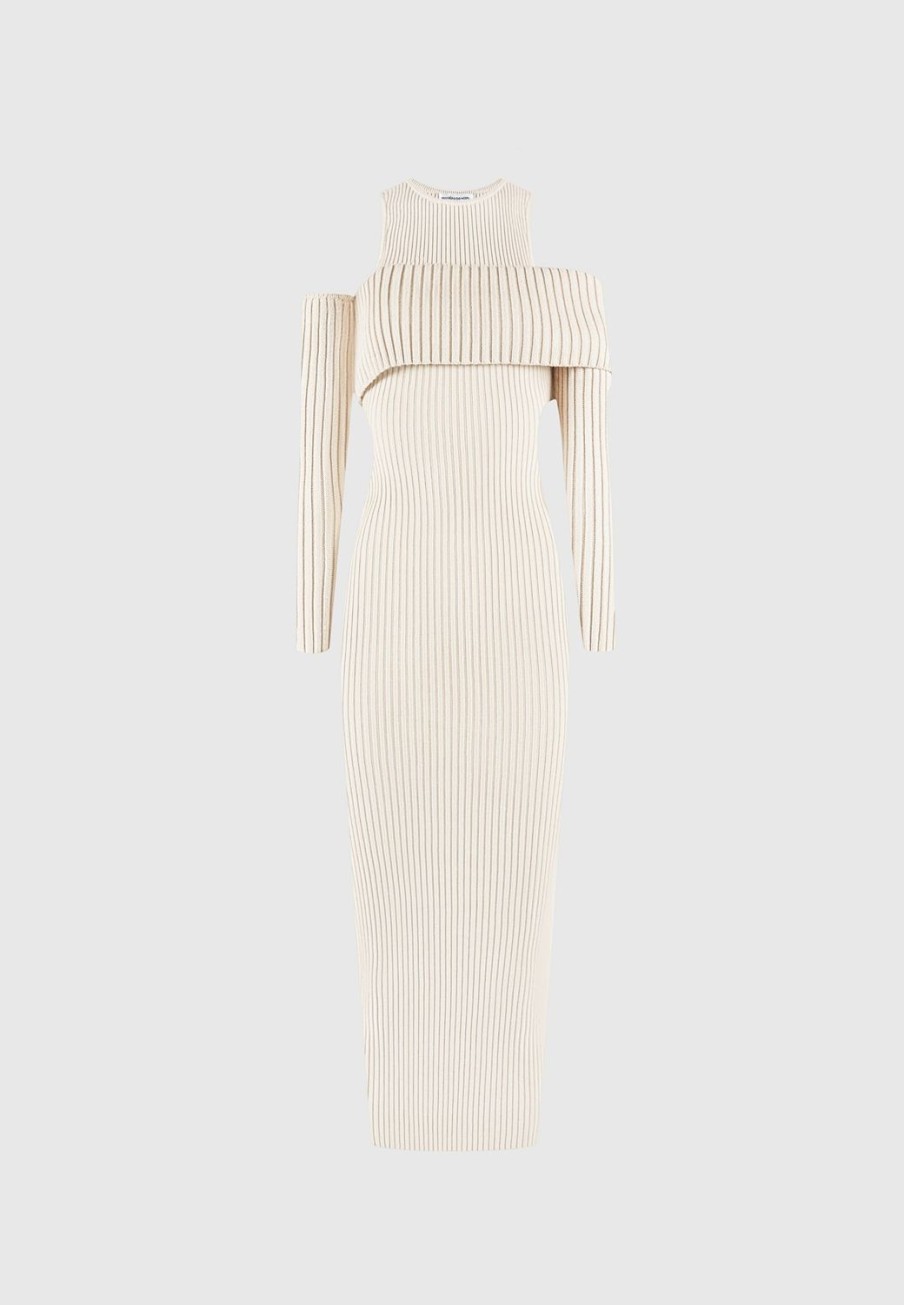 Maniere De Voir Overlay Knitted Midaxi Dress | Dresses