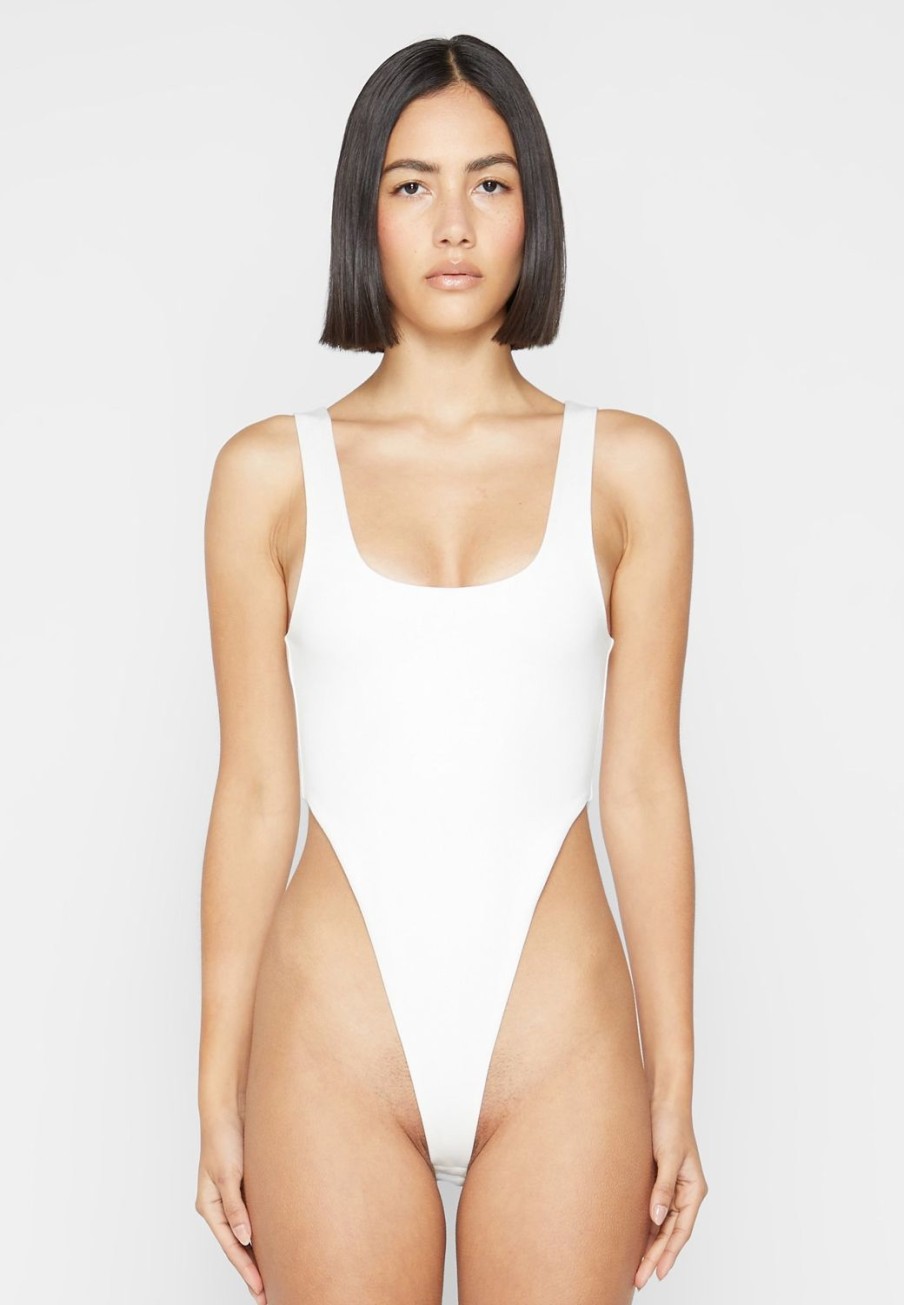 Maniere De Voir Eternelle High Leg Bodysuit | Bodysuits