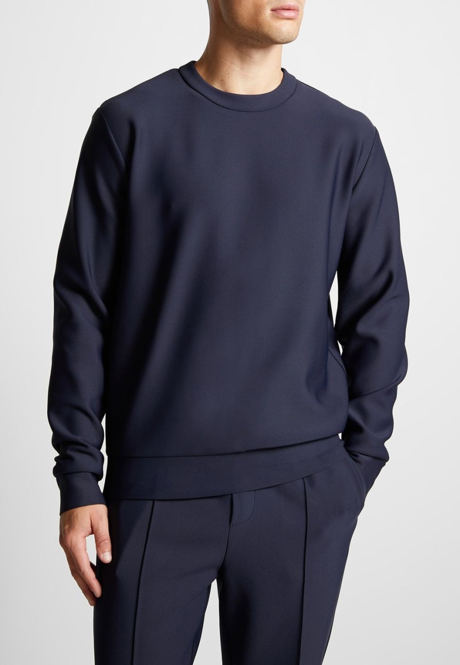 Maniere De Voir Eternel Neoprene Regular Fit Crew Neck Jumper | Casual Co-Ords