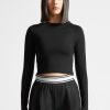 Maniere De Voir Eternelle Long Sleeve Crop Top | Matching Sets