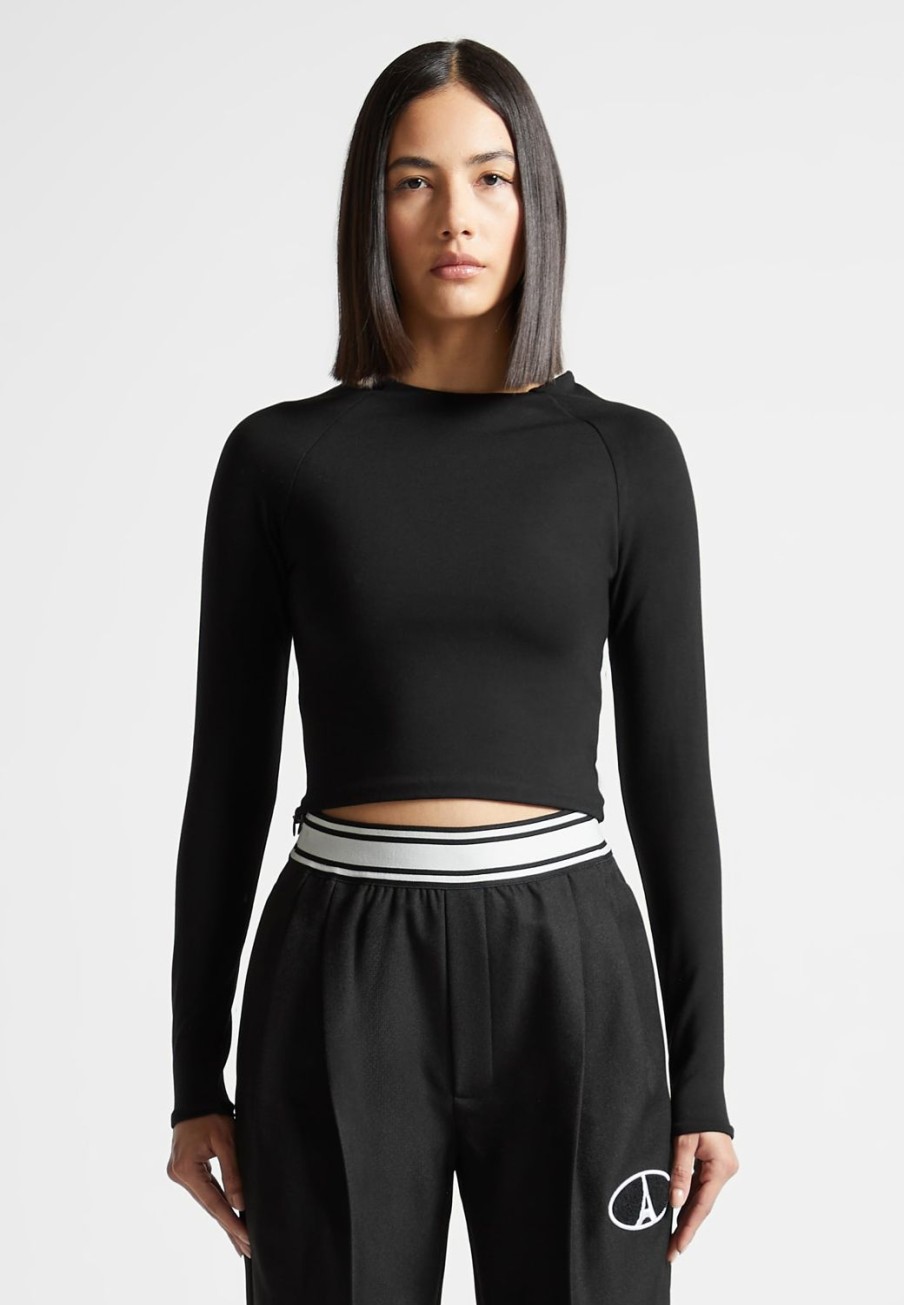 Maniere De Voir Eternelle Long Sleeve Crop Top | Matching Sets