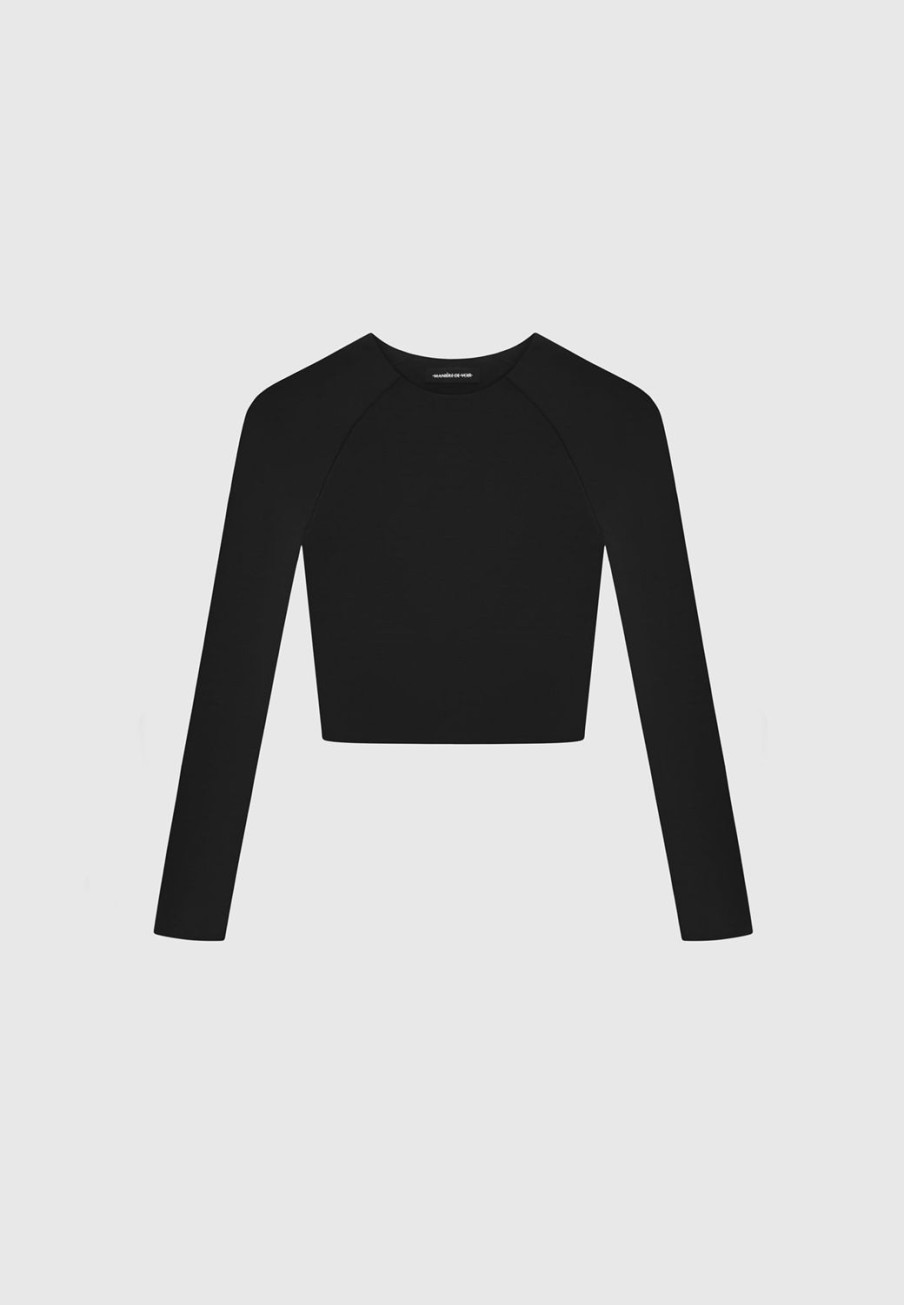 Maniere De Voir Eternelle Long Sleeve Crop Top | Matching Sets