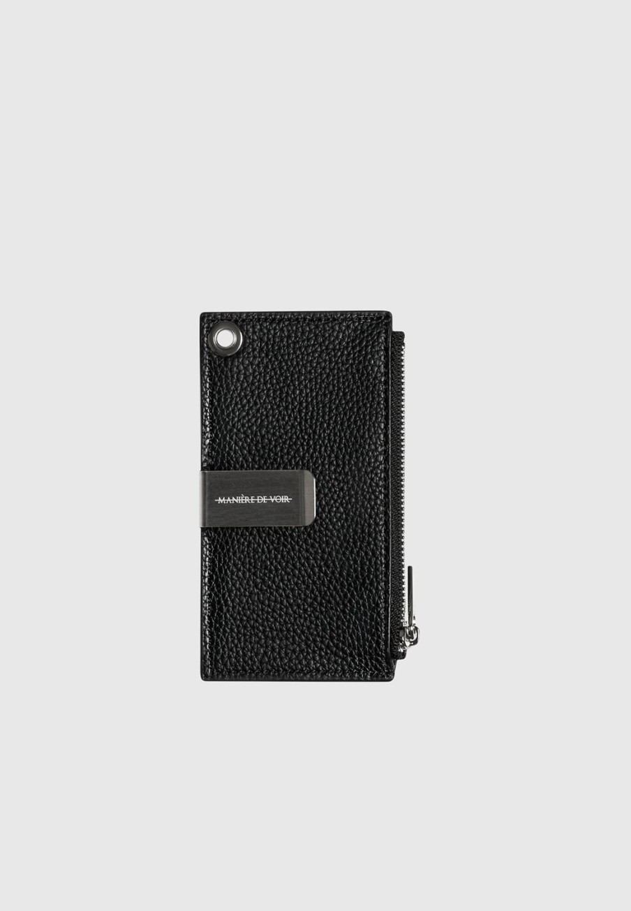 Maniere De Voir Vegan Leather Cardholder With Chain | Bags