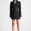 Maniere De Voir Pinstripe Blazer Dress With Reversible Corset | Dresses