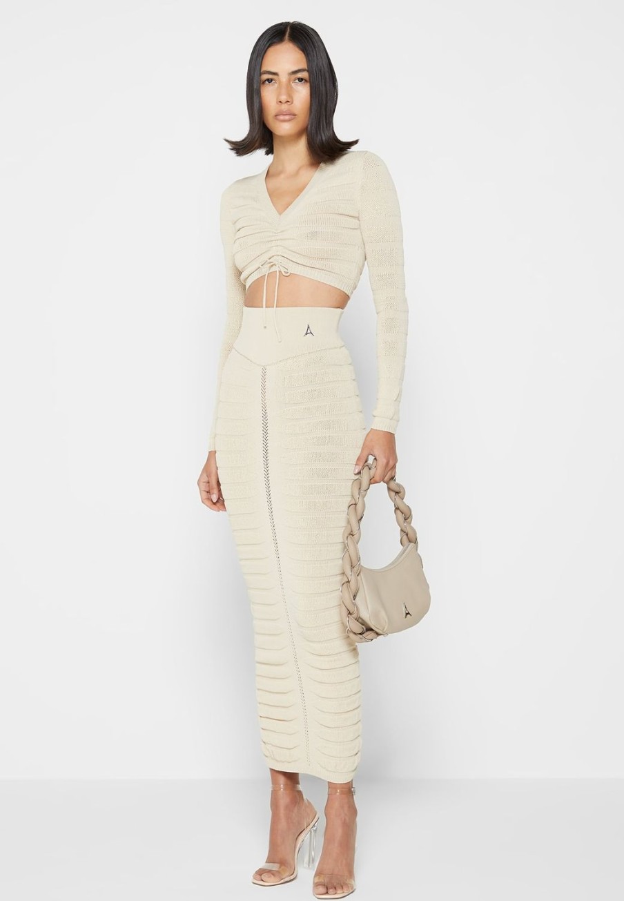 Maniere De Voir Contour Knit Maxi Skirt | Matching Sets