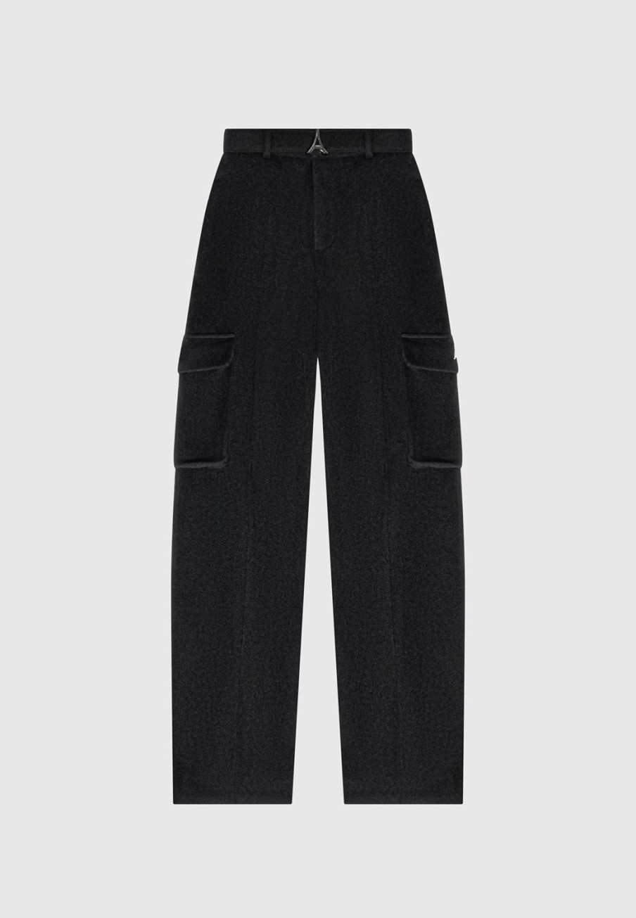 Maniere De Voir Wool Tailored Cargo Trousers | Trousers