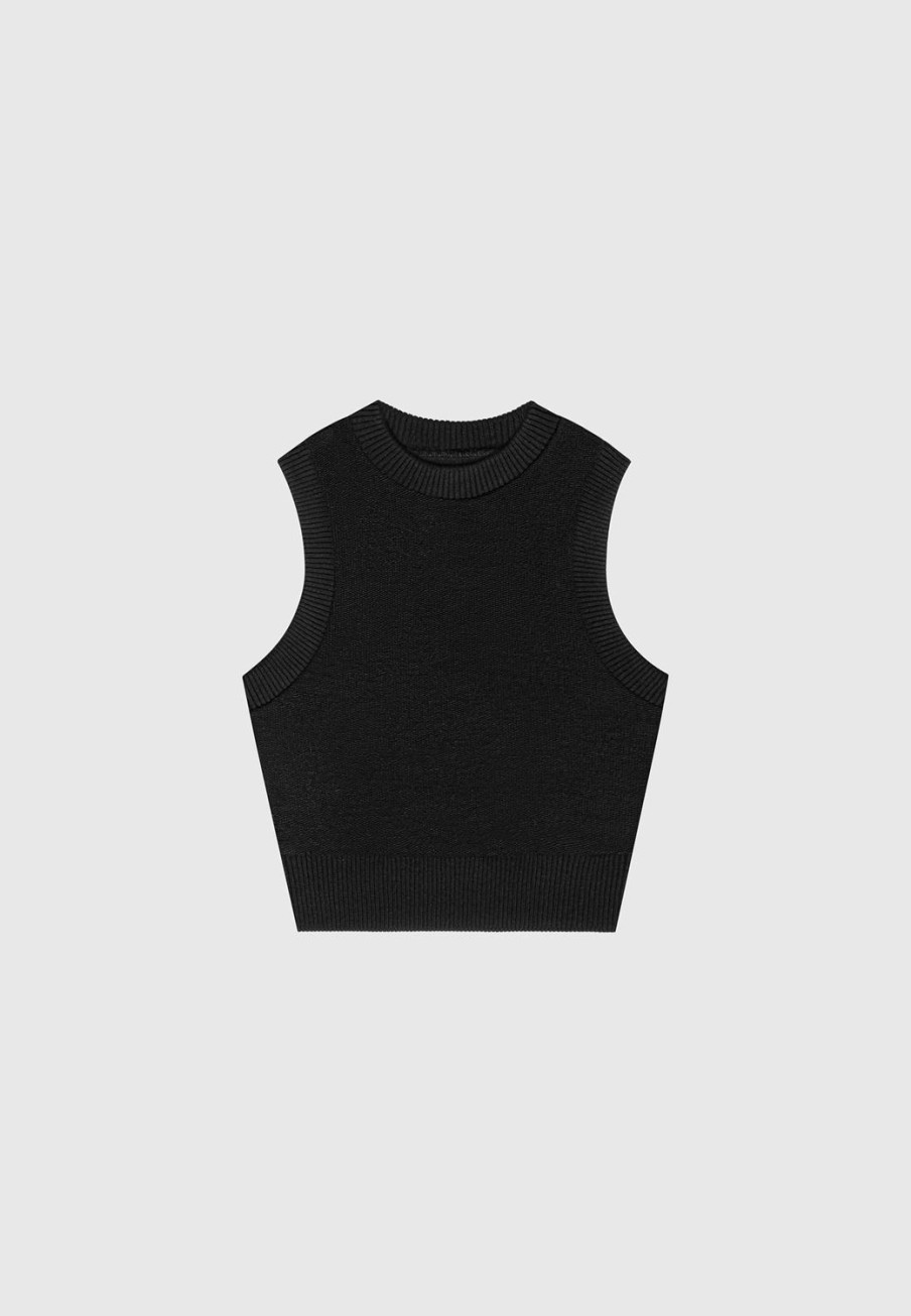 Maniere De Voir Loopback Racer Crop Top | Tracksuits