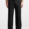 Maniere De Voir Straight Leg Buttoned Cuff Trousers | Formal Trousers