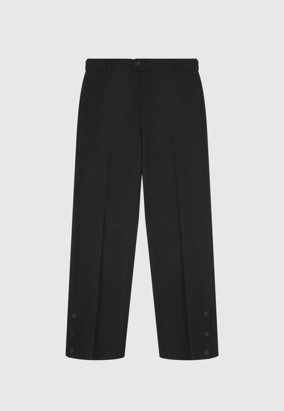 Maniere De Voir Straight Leg Buttoned Cuff Trousers | Formal Trousers