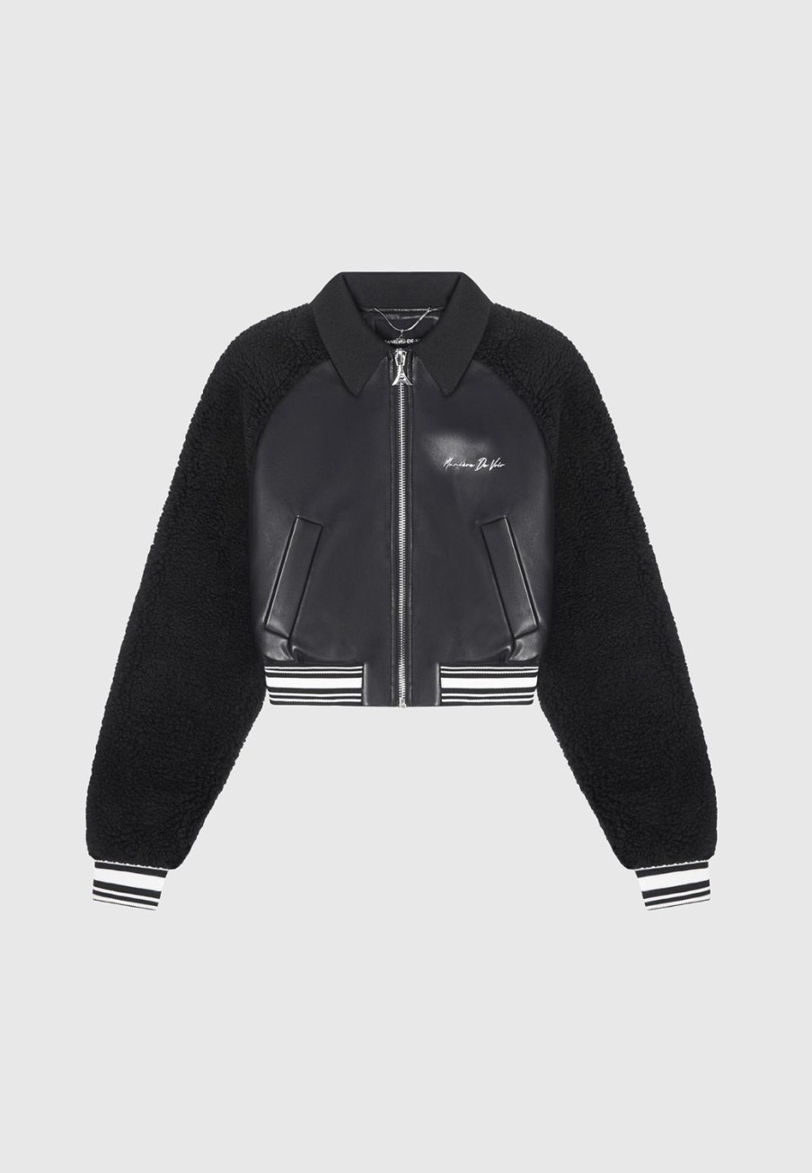 Maniere De Voir Borg Varsity Jacket | Jackets