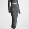 Maniere De Voir Angled Waist Knit Maxi Skirt | Matching Sets