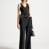 Maniere De Voir Tailored Wrap Trousers With Tie | Trousers