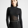 Maniere De Voir Contour Knit Bodysuit With Chain | Matching Sets