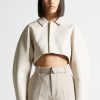 Maniere De Voir Vegan Leather Super Cropped Jacket | Jackets