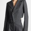 Maniere De Voir Asymmetric Tailored Cropped Blazer | Blazers & Waistcoats