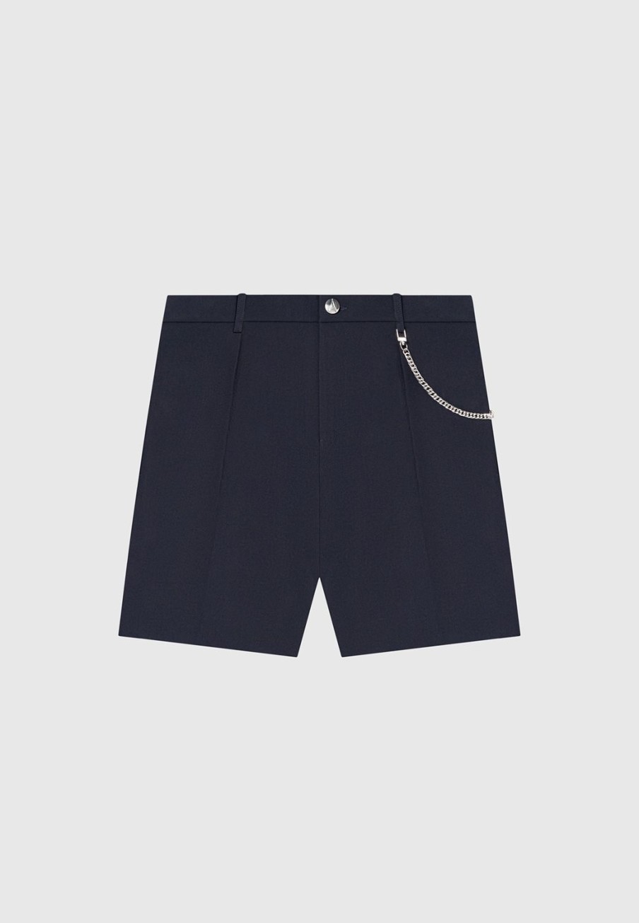 Maniere De Voir Tailored Shorts With Chain | Shorts