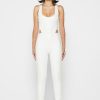 Maniere De Voir Vegan Leather Corset Lace Up Jumpsuit | Jumpsuits & Playsuits