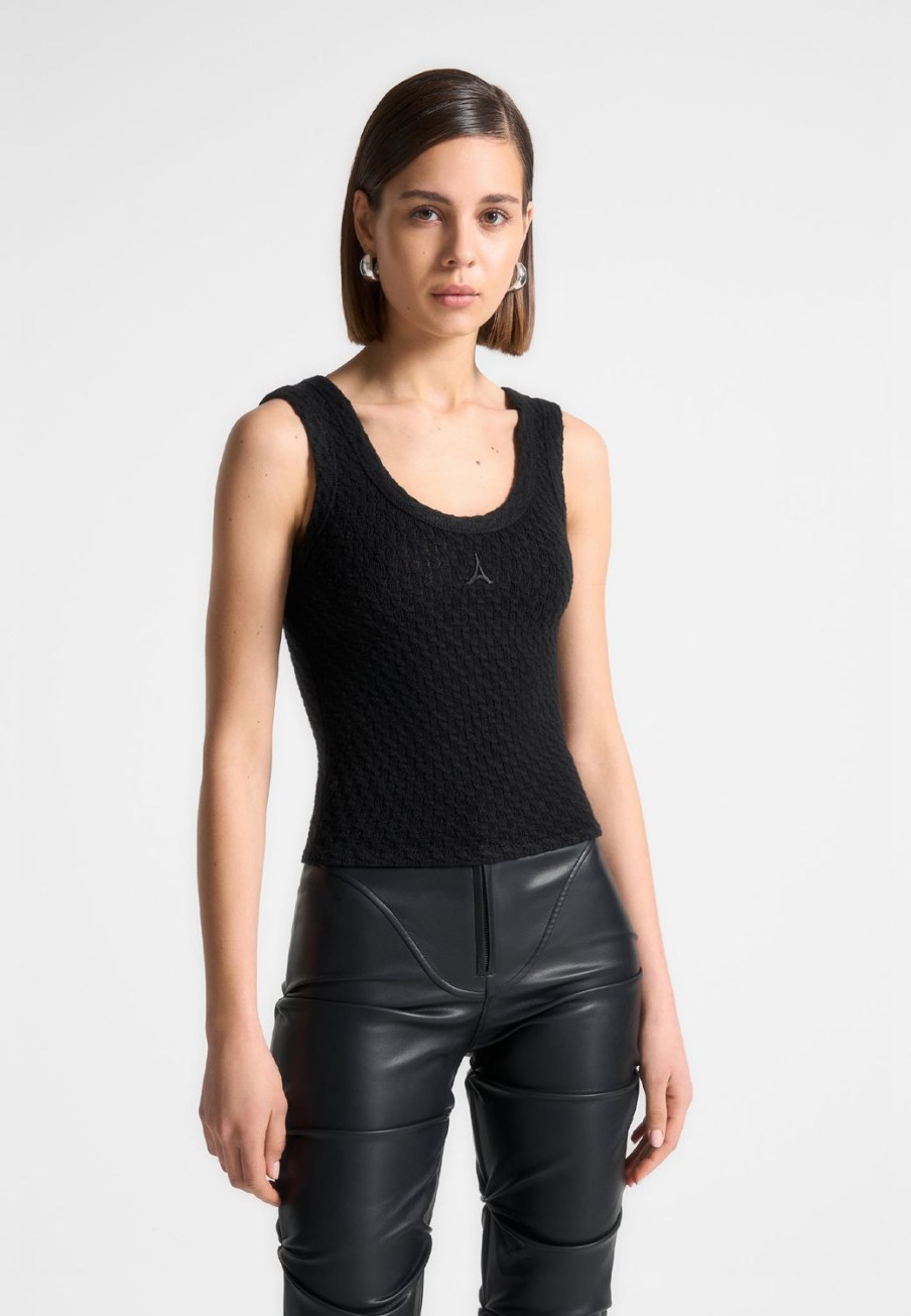 Maniere De Voir Limited Edition Eiffel Knitted Tank Top | Knitwear