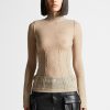 Maniere De Voir Mesh Double Layer Top | Tops & T Shirts