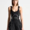 Maniere De Voir High Leg Reflective Bodysuit | Bodysuits