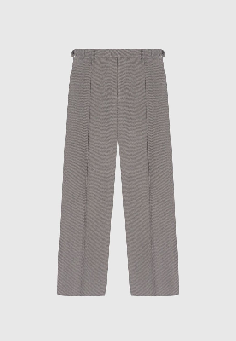 Maniere De Voir Twill Regular Trousers With Pleat | Formal Trousers