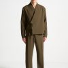 Maniere De Voir Textured Kimono Wrap Jacket | Modern Tailoring