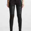 Maniere De Voir Vegan Leather And Suede Ribbed Leggings | Leggings