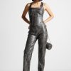 Maniere De Voir Vintage Vegan Leather Trousers | Trousers