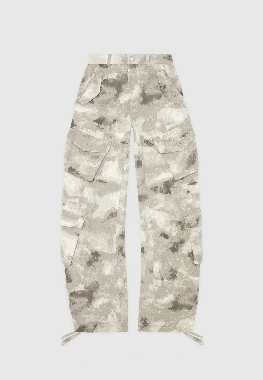 Maniere De Voir High Waisted Camo Cargo Pants | Cargo Pants & Joggers