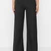 Maniere De Voir Trousers With Vegan Leather Pintuck | Trousers