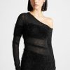 Maniere De Voir Off Shoulder Knitted Maxi Dress | Dresses