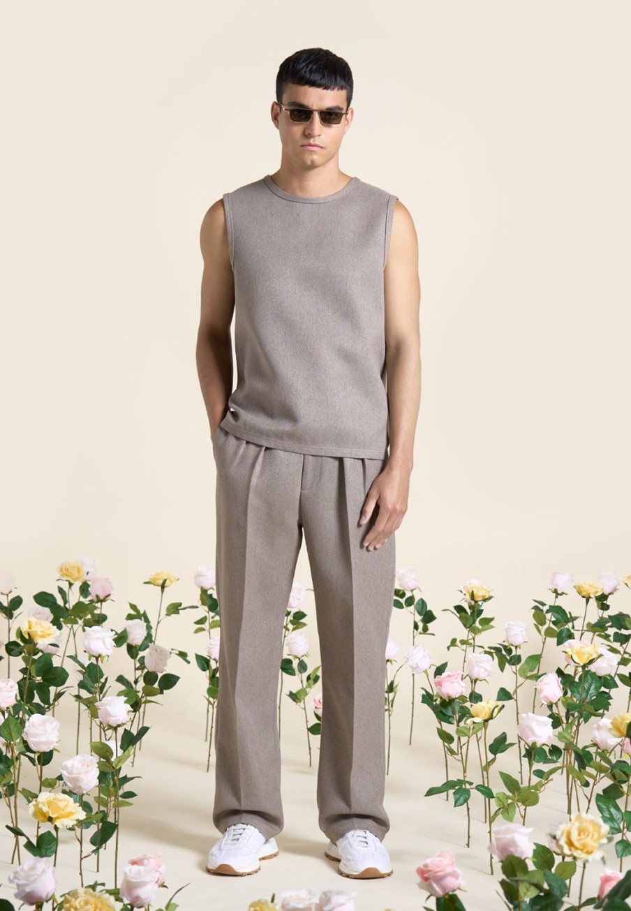 Maniere De Voir Boxy Textured Vest | Modern Tailoring